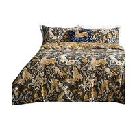 Paoletti Harewood - Set copripiumino singolo, in cotone, colore: blu