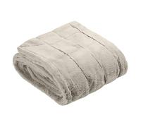 Paoletti Imperatrice Empress Pelliccia Sintetica - Morbida ed Elegante Coperta dall'Arredamento Minimalista e Pesante per Letto o Divano (Grigio-130x180cm), Poliestere, Grey, 130 x 180 cm, 130x180cm