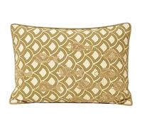 Paoletti Ionia Cuscino imbottito in piuma con ricamo pesce