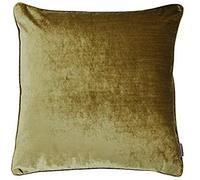 Paoletti Luxe Velvet 55X55 FEATHCUSH Gold, Poliestere, Oro, 55x55cm