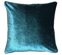 Paoletti Luxe Velvet 55X55 Poly Cush Teal, Poliestere, 55x55cm