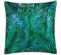 Paoletti Majorelle Palm Outdoor Fodera per cuscino da esterno - Azzurro - 50x50 cm