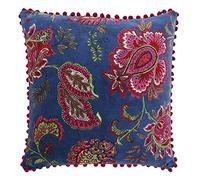 Paoletti Malisa 50X50 FEATH Cush Smoke BL, Cotone, Fumo Blu, 50x50cm