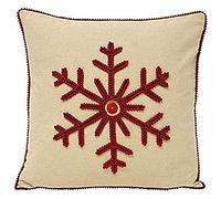 Paoletti Nicholas S/Flake 43X43 FCUSH Red, Cotone, Rosso, 45x45cm