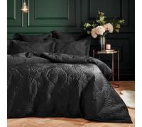 Paoletti Palmeria Set copripiumino in velluto trapuntato - Nero - King