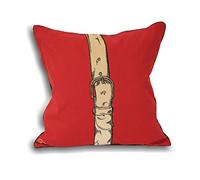 Paoletti riva cinghia polo fodere per cuscini, rosso, 45 x 45 cm