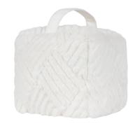 Paoletti Sonetto Sonnet Fermaporta in Pelliccia Sintetica, White, One Size