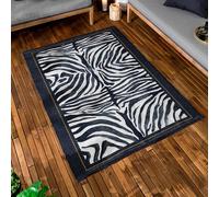 Paoletti Tappeto da Esterno per Interni/Esterni con Stampa Zebrata Leopardis - Multicolore - 120x170 cm