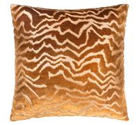 Paoletti Tierra Cuscino Imbottito Di Piume - Lusso Astratto Testurizzato Velluto Intagliato Cuscino Decorativo (Bronzo - 50x50cm)