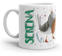 Paolo Chiari Tazza in Ceramica Caffè e Tè, Personalizzata con Nome, Idea Regalo Compleanno per Amici e Familiari, Certificata per Alimenti, Adatta al Microonde, Made in Italy (Serena)