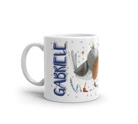 Paolo Chiari Tazza in Ceramica Caffè e Tè, Personalizzata con Nome, Idea Regalo Compleanno per Amici e Familiari, Certificata per Alimenti, Adatta al Microonde, Made in Italy (Gabriele)