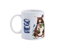 Paolo Chiari Tazza in Ceramica Caffè e Tè, Personalizzata con Nome, Idea Regalo Compleanno per Amici e Familiari, Certificata per Alimenti, Adatta al Microonde, Made in Italy (Diego)