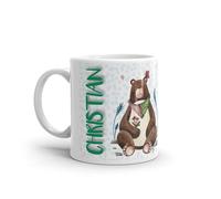 Paolo Chiari Tazza in Ceramica Caffè e Tè, Personalizzata con Nome, Idea Regalo Compleanno per Amici e Familiari, Certificata per Alimenti, Adatta al Microonde, Made in Italy (Christian)