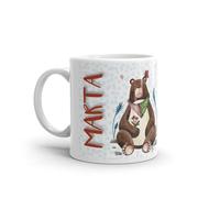 Paolo Chiari Tazza in Ceramica Caffè e Tè, Personalizzata con Nome, Idea Regalo Compleanno per Amici e Familiari, Certificata per Alimenti, Adatta al Microonde, Made in Italy (Marta)