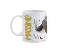 Paolo Chiari Tazza in Ceramica Caffè e Tè, Personalizzata con Nome, Idea Regalo Compleanno per Amici e Familiari, Certificata per Alimenti, Adatta al Microonde, Made in Italy (Massimo)