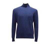 Paolo Pecora - 7737Av Maglione Lupetto Wool Sweater - - Knitwear - Uomo - Blu - S