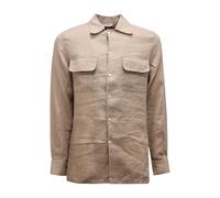 Paolo Pecora - Camicia Linen Shirt - - Shirts - Uomo - Beige - M