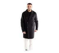 Paolo Pecora - Cappotto Lungo in Misto Lana - - Coats - Uomo - Nero - S