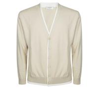Paolo Pecora - Cardigan Contrasti - - Knitwear - Uomo - Beige - M