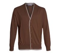 Paolo Pecora - Cardigan Scollo a V - - Knitwear - Uomo - Marrone - M