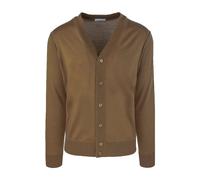 Paolo Pecora, ,Knitwear ,Uomo ,Marrone ,M Cardigan in Pura Lana Vergine