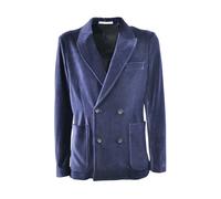 Paolo Pecora - Giacca in Velluto a Doppio Petto - - Jackets - Uomo - Blu - L