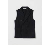 PAOLO PECORA Gilet a doppiopetto gessato 6 Blue