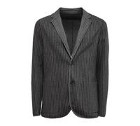 Paolo Pecora, ,Jackets ,Uomo ,Grigio ,M Giacca a Righe Grigio Scuro/Bianco