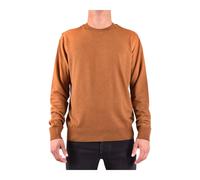 Paolo Pecora, ,Knitwear ,Uomo ,Marrone ,S Maglione di Cotone Marrone a Manica Lunga
