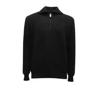 Paolo Pecora, ,Knitwear ,Uomo ,Nero ,M Lupetto Mezza Zip