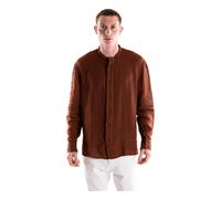 Paolo Pecora - Linen Shirt - - Shirts - Uomo - Marrone - M