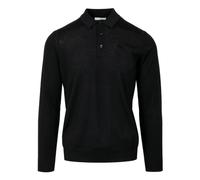 Paolo Pecora - Maglione Polo in Lana Nera - - Tops - Uomo - Nero - L