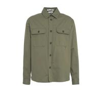Paolo Pecora - Overshirt in Gabardine con Dettagli Logo - - Jackets - Uomo - Verde - M