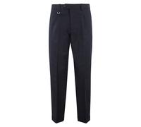 Paolo Pecora - Pantaloni in Tessuto Blu con Risvolto - - Trousers - Uomo - Blu - S