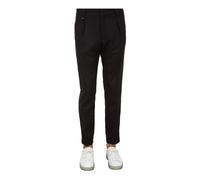 Paolo Pecora - Pantaloni in Tessuto Nero Modello Elegante - - Trousers - Uomo - Nero - M