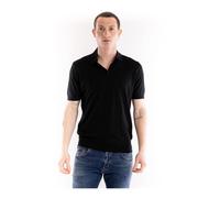 Paolo Pecora - Polo in Cotone - - Knitwear - Uomo - Nero - M
