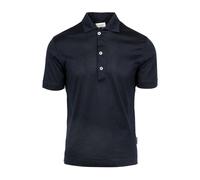 Paolo Pecora - Polo in Cotone Strutturato - - Tops - Uomo - Blu - S