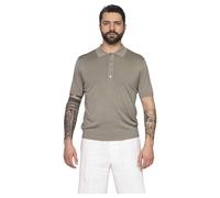 Paolo Pecora - Polo In Seta 5326 - - Tops - Uomo - Verde - S