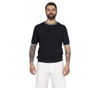 Paolo Pecora - T-shirt Girocollo 6685 - - Tops - Uomo - Blu - M
