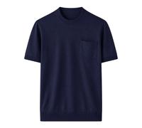 Paolo Pecora - T-shirt girocollo - -Knitwear -Uomo -Blu -XL