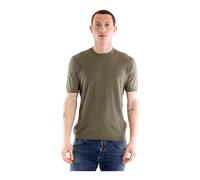 Paolo Pecora - T-shirt Girocollo - - Tops - Uomo - Verde - L