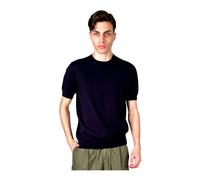 Paolo Pecora, ,Tops ,Uomo ,Blu ,M T-shirt blu manica corta girocollo