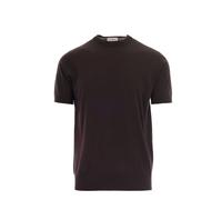 Paolo Pecora, ,Tops ,Uomo ,Marrone ,3XL T-shirt in maglia girocollo