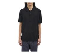 Paolo Pecora, ,Tops ,Uomo ,Nero ,M Polo in maglia di seta