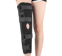 Paopaoldm Ginocchio Immobilizzatore Brace Pieno Gamba Supporto Gamba In Lega di Alluminio Dritto Ginocchio Stecca Per Il Recupero Delle Infortuni Del Ginocchio