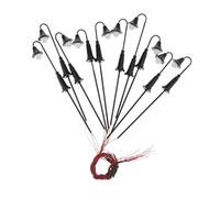 Paowsietiviity 10 lanterne HO OO per strada, 3 V, bianco caldo, scala 1:150