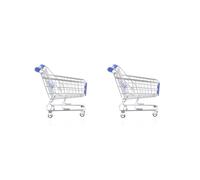 Paowsietiviity 2 set mini carrello della spesa giocattolo taglia M blu