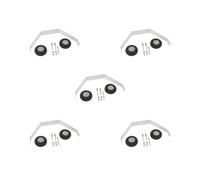 Paowsietiviity 5 set 2mm Alluminio Landing Gear Kit con Ruote per 25-40 Classe RC Elettrico Aereo