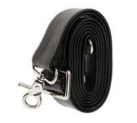 Paowsietiviity Borsa a tracolla in pelle nera da uomo, accessori di ricambio, tracolla 150 cm, Nero , S