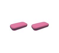 Paowsietiviity Borsa portaoggetti portatile antiurto per stetoscopio, borsa a rete integrata, con cerniera, nera, Set da 2 (rosa), as description, come descrizione